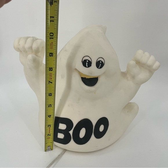 Vintage Halloween Ghost BOO! Blowmold Light Up Indoor Outdoor - Picture 7 of 7